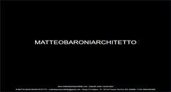 Desktop Screenshot of matteobaroniarchitetto.com